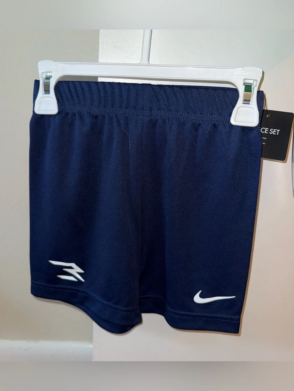 Nike 3Brand by Russel Wilson Boys Woodmark t-shirt and shorts set, sz XS, NWT